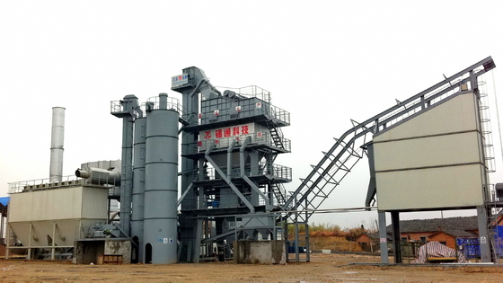80t / H Highly Efficient Batch Type Hot Mix Plant Asphalt Machinery 260 Total Power