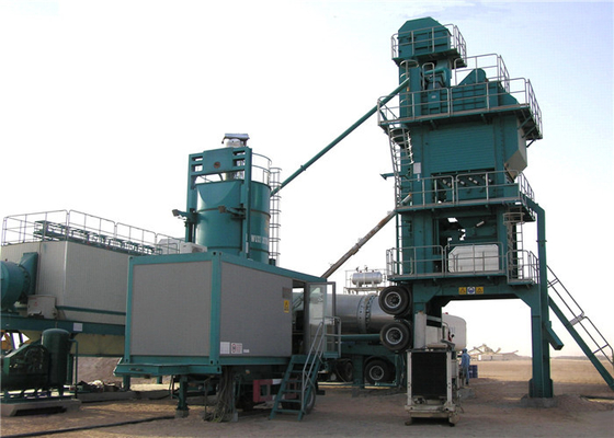 1000KG Mixer Capacity Mobile Asphalt Batch Mixing Plant 80th Output