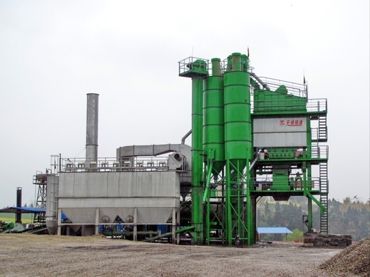 120T Ready Silo Wearable Liner Asphalt All Mix Asphalt Plant With Nomex Bag Collector