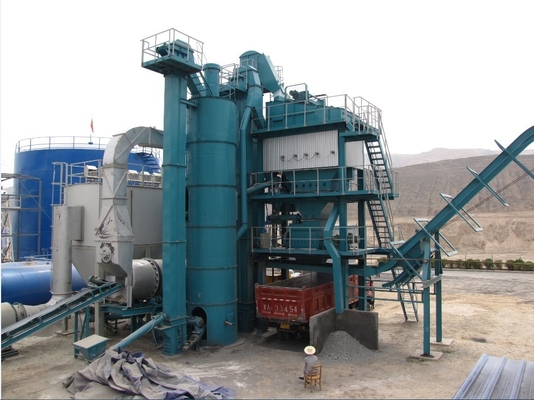 Intermittent Compulsory Method Drum Mix Asphalt Plant , 260KW Power Asphalt Machinery For Road Construction
