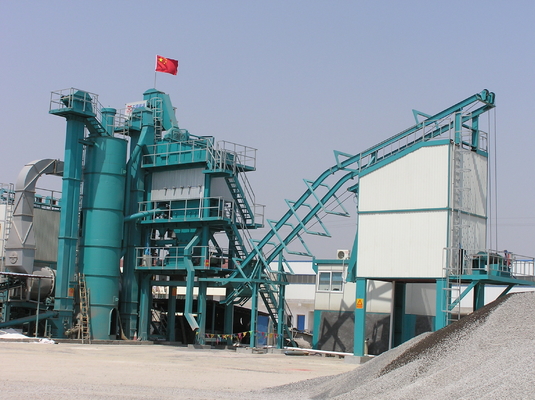 WAM Spiral Conveyor Asphalt Batching Plant , 18.5KW Helical Reducer Asphalt Drum Mixers