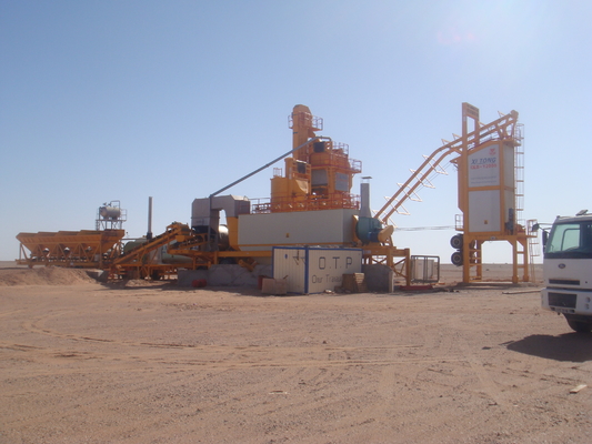 Imported Weishuapt Burner 160tph Mobile Asphalt Drum Mix Plant With Wheel And Chassis