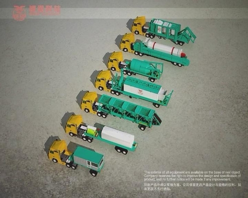 Variable Frequency Feeding Belt Mobile Asphalt Batch Mixing Plant 120 Ton Output Mobile