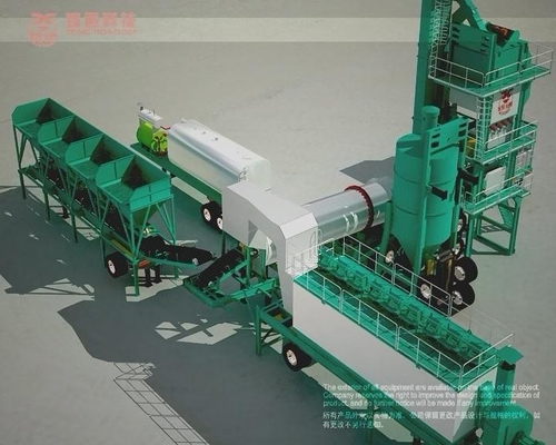 Dupong Bag Two - Step Dust Collection Mobile Asphalt Plant With Sturdy Automotive Chassis