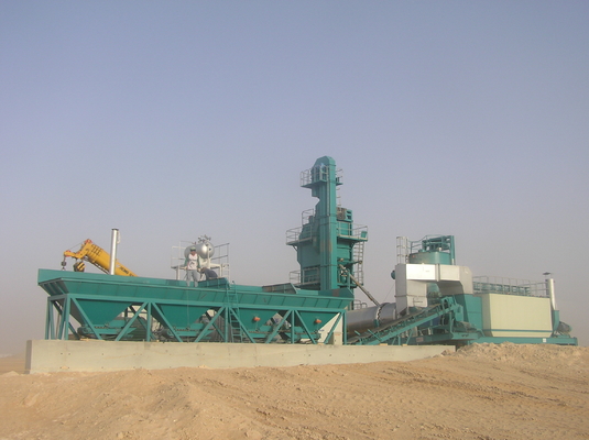 90 ~ 120t / H Mobile Asphalt Mixing Plant 2 Cubic Meter / Minute Air Exhaust