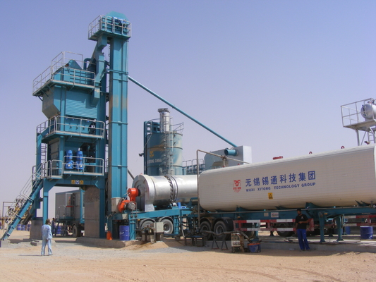 80T Output Portable Asphalt Plant , Road Paving Asphalt Recycling Equipment