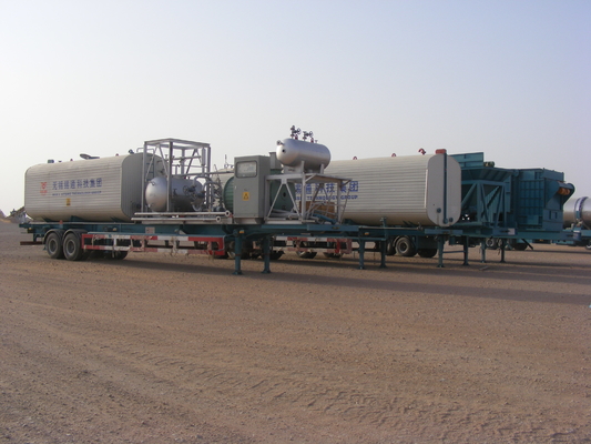 80T Output Portable Asphalt Plant , Road Paving Asphalt Recycling Equipment
