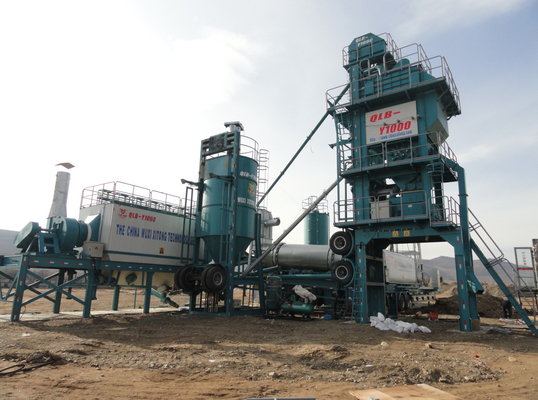 80 Ton Mobile Asphalt Batch Mixing Plant For Small Road Project Truck Driven