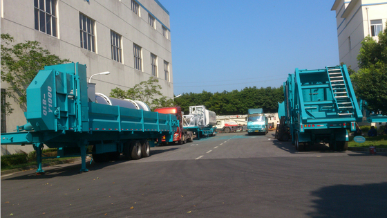80 Ton Mobile Asphalt Batch Mixing Plant For Small Road Project Truck Driven