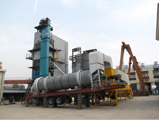 Thermal Oil Heated Mobile Asphalt Batch Mixing Plant With Schneider & Siemens Components