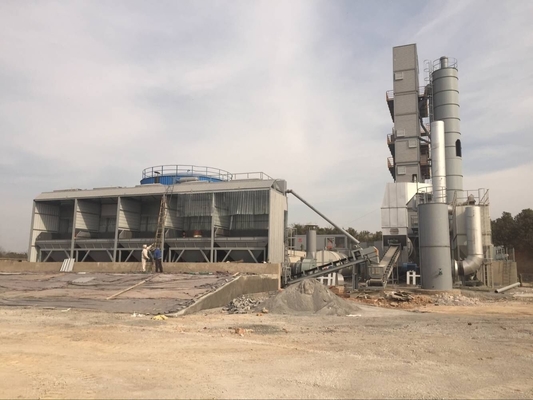 320T Full Environment Friendly Type Asphalt Batch Mix Plant 99% Purifying Rate