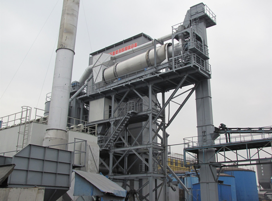 Automatic compensation 3000KG per batch all mix asphalt plant with all dust smoke gas purification