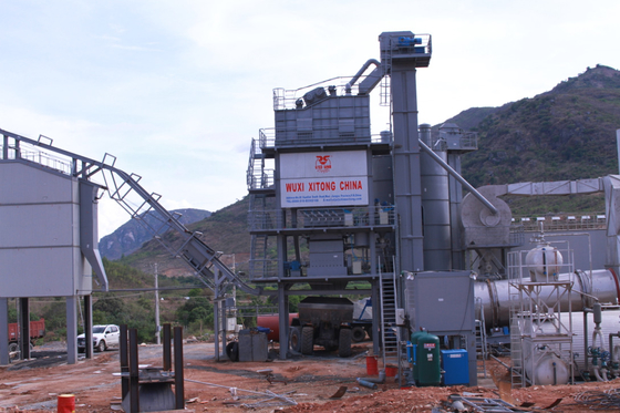 70DB Noise Control Asphalt Hot Mix Plant Stepless Speed Change For Belt Feeding