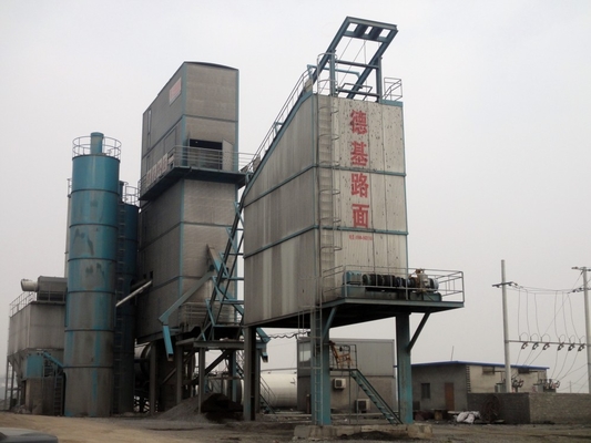 5 Screen Layer Asphalt Batch Mix Plant With Electronic Ignition Italia Burner