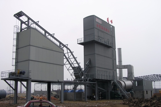 Batching Type Asphalt Batch Mix Plant With Diesel Fuel Double Shaft Mixing