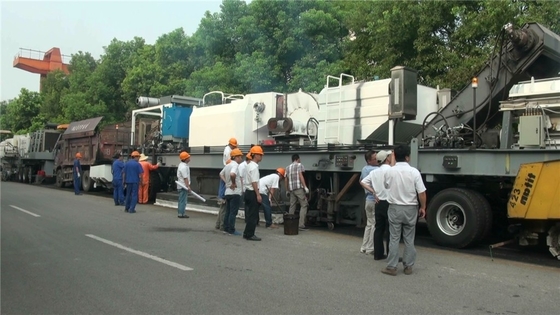 3.8 × 4.3m Heating Area Hot In Place Asphalt Recycling Machine With 250 ~ 350℃ Recycled Hot Wind