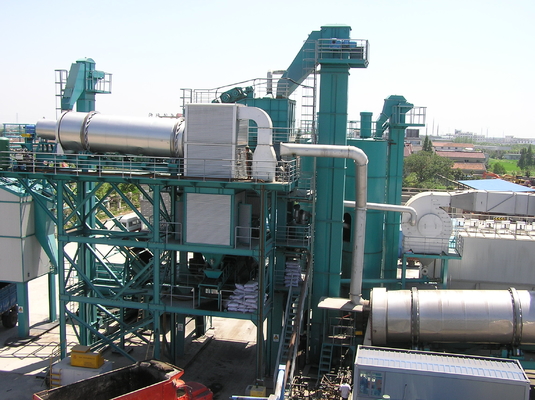 5 - 40mm Old Material Diameter Asphalt Recycling Plant With 500t / H High Toughness Rubber Belt