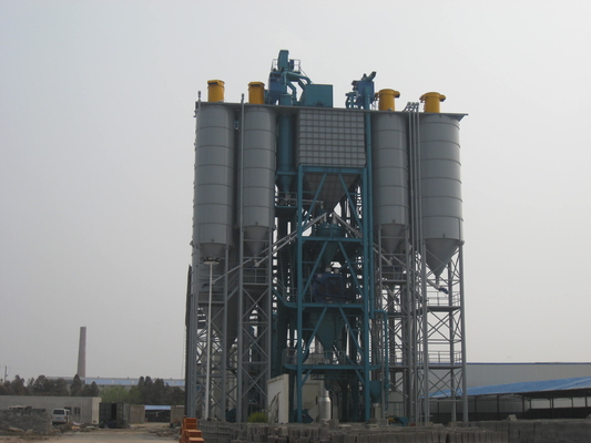 0.5 ~ 0.6 Mixer Load Factor Dry Mortar Mixing Plant , 1.5T Proportion Mortar Mixer Machine