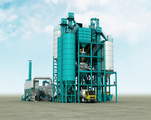 0.5 ~ 0.6 Mixer Load Factor Dry Mortar Mixing Plant , 1.5T Proportion Mortar Mixer Machine