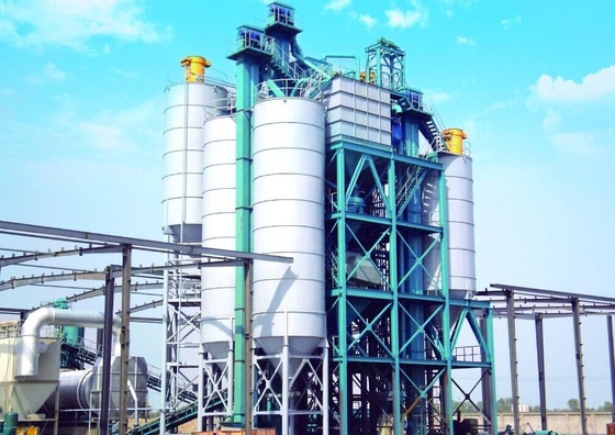 Above 70%  Dryer Self - Insulation Efficiency Dry Mix Mortar Plant 65t / H Mixing Capacity