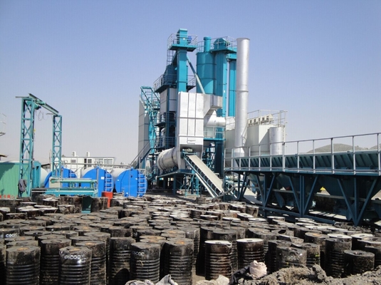 120μM  Film Thickness Asphalt Batching Plant With 37KW Windlass Winch System