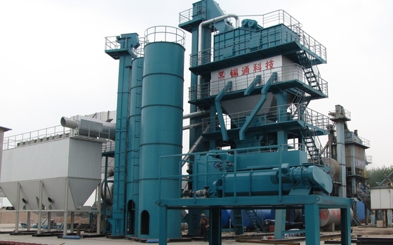 120μM  Film Thickness Asphalt Batching Plant With 37KW Windlass Winch System