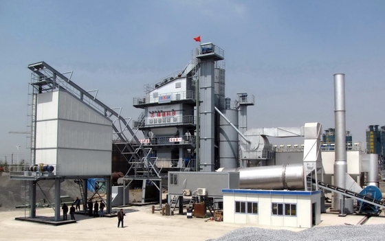 120T Ready Silo Wearable Liner Asphalt All Mix Asphalt Plant With Nomex Bag Collector