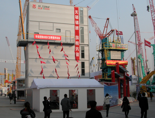 Rock - Wool 50mm Insulation Asphalt Mixing Machine 5 - 7mm Swing For Vibrating Screen