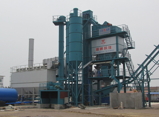 160℃ Bitumen Mixture Asphalt Drum Mix Plant With Single / Sync Adjustment For Cold Feeder