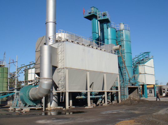 Accuracy Batching Asphalt Mixing Equipment , Wet Mix Plant 50T Filler Tank 55KW Winch