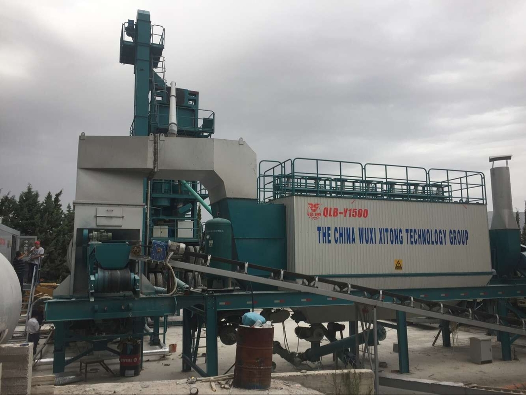 100% Mobile Type 70DB Noise Control Asphalt Plant With 4m Aggregate Feeding Height