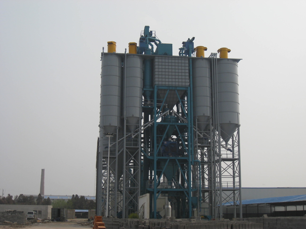 0.5 ~ 0.6 Mixer Load Factor Dry Mortar Mixing Plant , 1.5T Proportion Mortar Mixer Machine